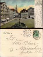 Ansichtskarte Reutlingen Wilhelmstrasse Mit Marktplatz 1902 - Reutlingen
