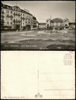 Ansichtskarte Basel Bahnhofplatz - Bâle. Place De La Gare 1950 - Otros & Sin Clasificación