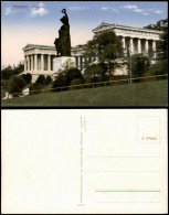 Ludwigsvorstadt-München Bavaria Mit Ruhmeshalle Heliokolorkarte 1922 - Muenchen