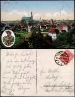 Ansichtskarte Görlitz Zgorzelec Belick Auf Die Stadt Heraldik Wappen 1919 - Goerlitz