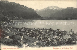 11678958 Montreux VD Vue Generale Lac Leman Et Dent Du Midi Montreux - Altri & Non Classificati