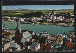 AK Flensburg, Ortsansicht Aus Der Vogelschau  - Flensburg