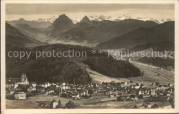 11678844 Einsiedeln SZ Gesamtansicht Mit Den Mythen Alpenpanorama Einsiedeln - Autres & Non Classés