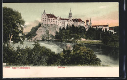 AK Sigmaringen, Uferpartie Mit Schloss  - Sigmaringen