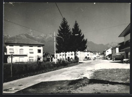 Cartolina Meano, Via Ramenterra Con Il Monte Pizzocco  - Sonstige & Ohne Zuordnung