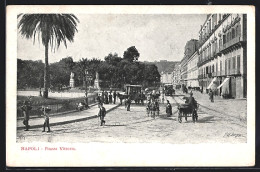 Cartolina Napoli, Piazza Vittoria  - Napoli (Naples)