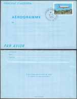 Andorre 1985 - Andorre Française - Entier Postal Sur Aérogramme PA1- 1er Jour FDC ..... (EB) DC-12567 - Usati