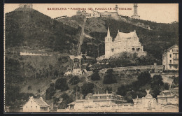 AK Barcelona, Panorama Del Funicular Al Tibidabo  - Andere & Zonder Classificatie