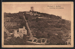 AK Durlach I. Baden, Turmberg Mit Bergbahn  - Autres & Non Classés