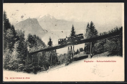 AK Schnurtobelbrücke Und Rigibahn, Bergbahn  - Autres & Non Classés