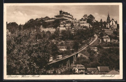 AK Dresden /Weisser Hirsch, Hotel Restaurant Luisenhof Und Drahtseilbahn  - Andere & Zonder Classificatie