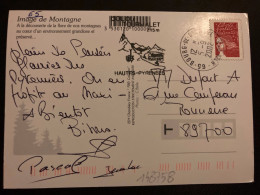 CP TP M DE LUQUET TVP ROUGE OBL.5-9 2002 65 BOURG DE BIGORRE HTE PYR. - Handstempel