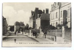 CPA - 49.Segré - Rue De La Gare Et La Caisse D'épargne - Segre