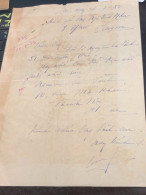 Soth Vietnam Letter-sent Mr Ngo Dinh Nhu -year-20/8/1953 No-308- 1 Pcs Paper Very Rare - Historical Documents