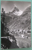 Zermatt (VS) - Neue Promenade Gegen Matterhorn - Mont Cervin - Zermatt