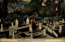 CPA Algier Algier Algerien, Arabischer Friedhof Von El Kettar - Andere & Zonder Classificatie