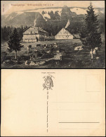 Postcard Krummhübel Karpacz Schlingelbaude, Bauern Riesengebirge 1911 - Schlesien