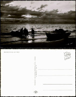 Ansichtskarte  Meer ::: Nordsee Strand Fischer Stimmungsbild 1959 - Ohne Zuordnung
