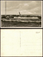 Ansichtskarte Ahlbeck (Usedom) Stürmische Fahrt - Segelboot 1930 - Autres & Non Classés