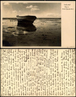 Ansichtskarte Büsum Boot, Strand Bei Ebbe - Watt 1934 - Autres & Non Classés