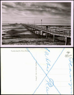 Ansichtskarte St. Peter-Ording Seebrücke Bei Ebbe - Fotokarte 1938 - Autres & Non Classés