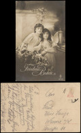 Ansichtskarte  Menschen/Soziales Leben Mädchen Mit Taube FRIEDENSBOTEN! 1918 - Portretten