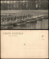 Pont De Bateaux Militär/Propaganda Soldaten Beim Brückenbau 1910 - Sonstige & Ohne Zuordnung