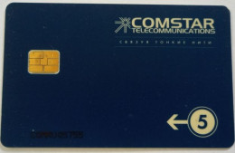 Russia Comstar US$5 Chip Card - Connecting The Threds Of Communication - Rusia