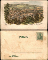 Ansichtskarte Stuttgart Panorama-Ansicht (Künstlerkarte) 1900 - Stuttgart