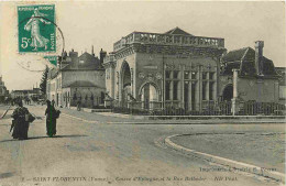 89 - Saint Florentin - Caisse D'Epargne Et Rue Betbeder - Animée - CPA - Oblitération Ronde De 1912 - Voir Scans Recto-V - Saint Florentin