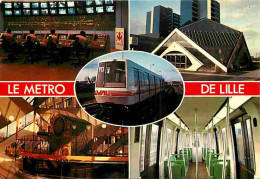 Trains - Métro - Métro De Lille - Multivues - CPM - Voir Scans Recto-Verso - Metropolitana