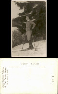 Ansichtskarte  Wintersport: Skifahrer/Snowboarder USA 1932 - Sports D'hiver
