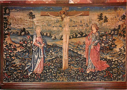 Art - Tapisserie Religieuse - Château De Langeais - Tapisserie De La Crucifixion, XVe Siècle - CPM - Carte Neuve - Voir  - Schilderijen, Gebrandschilderd Glas En Beeldjes