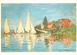 Art - Peinture - Claude Monet - Régates D'Argenteuil - Regatta At Argenteuil - Regatta In Argenteuil - Voile - Carte Neu - Paintings