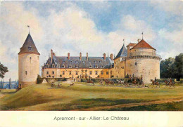 18 - Apremont Sur Allier - Le Chateau - Aquarelle De Catherine Sérébriakoff - Art Peinture - CPM - Voir Scans Recto-Vers - Autres & Non Classés