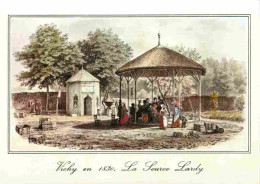 03 - Vichy - Vieille Gravure De 1830 - La Source Lardy à Vichy - D'après Une Gravure D'époque - Gravure Lithographie Anc - Vichy