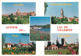 42 - Villerest - Autour Du Lac De Villerest - Multivues - Les Villages De Cordelle , St Priest La Roche , Pinay , Saint  - Sonstige & Ohne Zuordnung