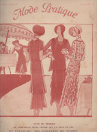 Revue  MODE PRATIQUE  N° 28 Du 12 Juillet 1930  Avec Belle Couverture Illustrée     (CAT4084 / 30/ 28) - Moda