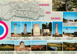 02 - Aisne - Le Chemin Des Dames - Multivues - Carte Géographique - CPM - Voir Scans Recto-Verso - Autres & Non Classés