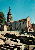 03 - Néris Les Bains - L'Eglise - Au Premier Plan Ruines Romaines - CPM - Flamme Postale - Voir Scans Recto-Verso - Neris Les Bains