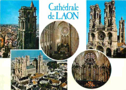 02 - Laon - La Cathédrale Notre Dame - Multivues - CPM - Voir Scans Recto-Verso - Laon