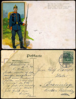 Ansichtskarte  Künstlerkarte - Militär Militaria Soldat Bajonett 1909 - Ohne Zuordnung