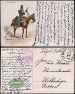 Künstlerkarte - Militär Stillvergnügt Enrilo Berlin 1915 Gel Feldpost Cannstadt - Non Classificati