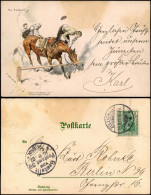 Ansichtskarte  Künstlerkarte - Militär Pferderitt - Militaria 1902 - Unclassified