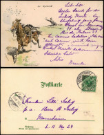 Ansichtskarte  Künstlerkarte - Militär Der Melderitt. Militaria 1897 - Non Classificati