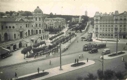 Espagne - Santander - Sardinero - Plaza De Italia Y Grand Casino - Animée - Tramway - Carte Dentelée - CPSM Format CPA - - Cantabria (Santander)