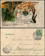 Litho AK Künstlerkarte - Militär Solch Ein Quartier Lob Ich Mir 1905 - Ohne Zuordnung