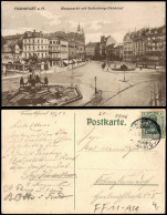 Ansichtskarte Frankfurt Am Main Roßmarkt Und Gutenbergdenkmal 1909 - Frankfurt A. Main