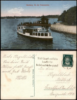 Ansichtskarte Hamburg Außenalster Alster Fahrgastschiff 1928 - Other & Unclassified