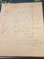 Soth Vietnam Letter-sent Mr Ngo Dinh Nhu -year-26/5/1953 No-179- 1 Pcs Paper Very Rare - Historical Documents